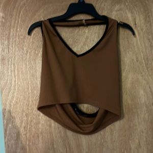 Cute brown halter top